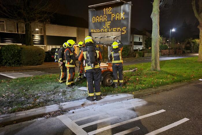 Tekstkar beschadigd naar harde knal