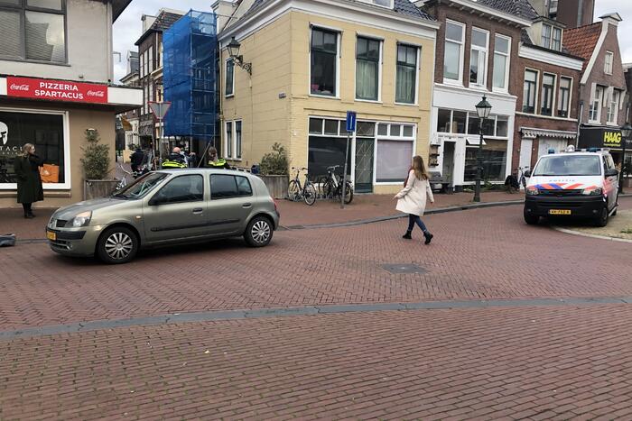 Fietsster raakt gewond bij botsing met auto
