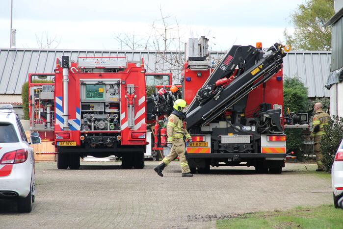 Veel hulpdiensten ingezet voor incident in schuur