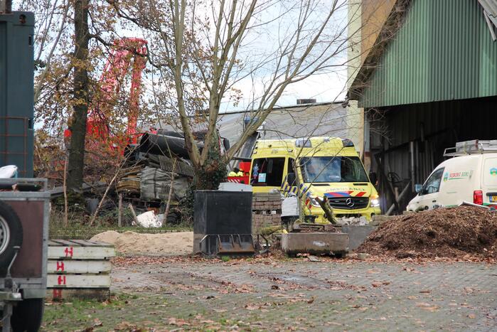Veel hulpdiensten ingezet voor incident in schuur