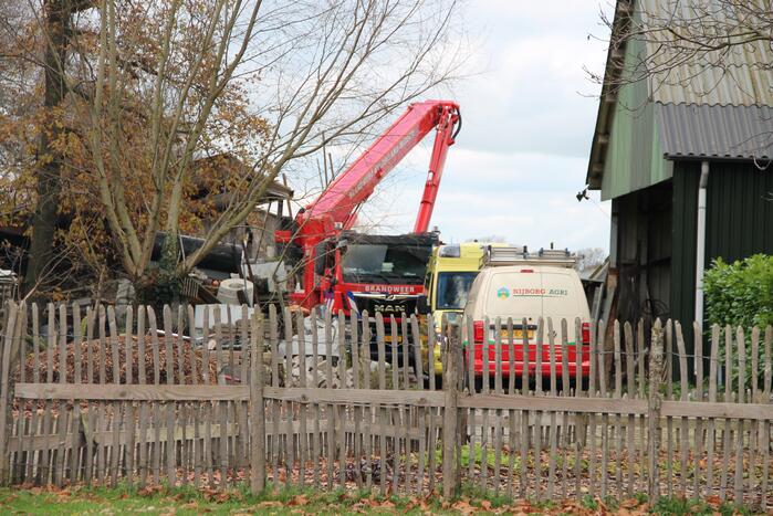 Veel hulpdiensten ingezet voor incident in schuur