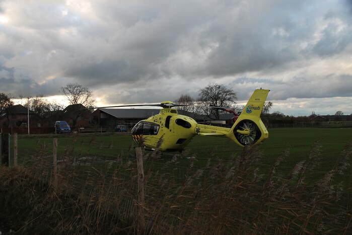 Veel hulpdiensten ingezet voor incident in schuur