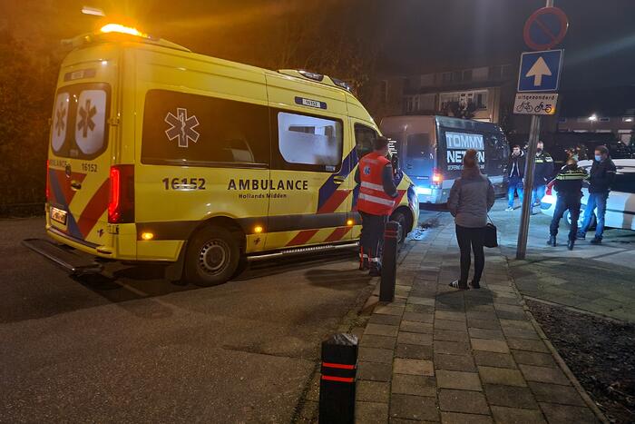 Fietser en bezorger met elkaar in botsing