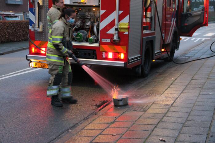 Vlam in de pan zorgt voor fikse rookontwikkeling