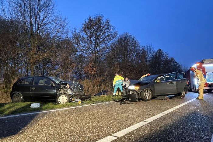 Ravage na botsing tussen twee voertuigen