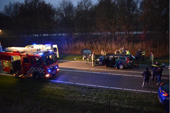 Ravage na botsing tussen twee voertuigen