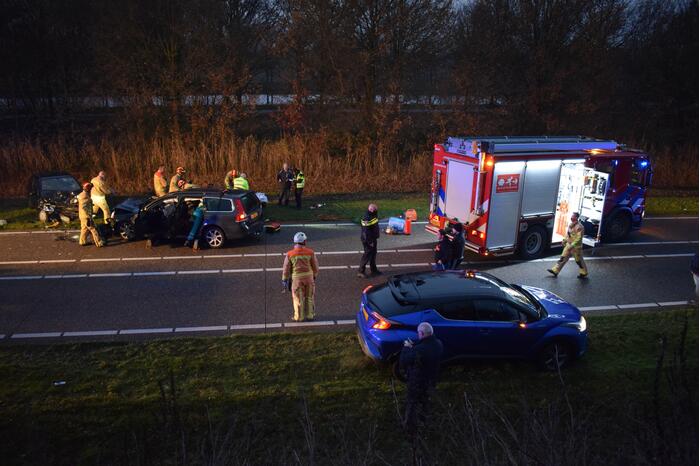 Ravage na botsing tussen twee voertuigen