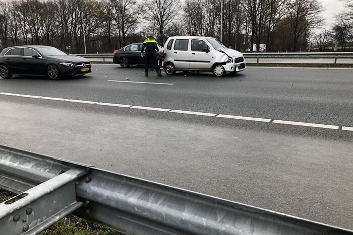 Snelweg dicht na ongeval