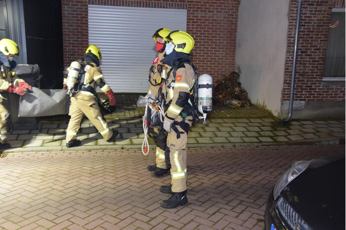 Schoorsteen geveegd na brand