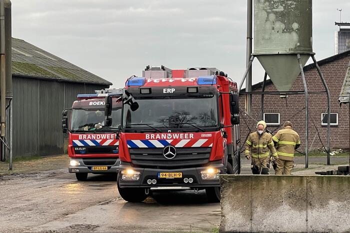 Drie pinken vallen in gierput