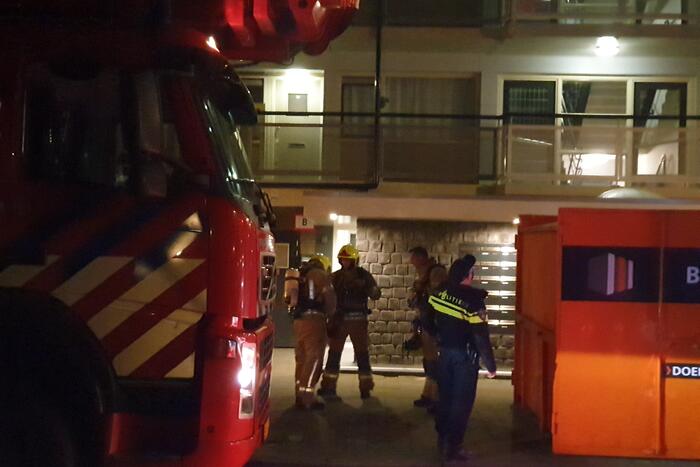 Brand in flat blijkt loos alarm