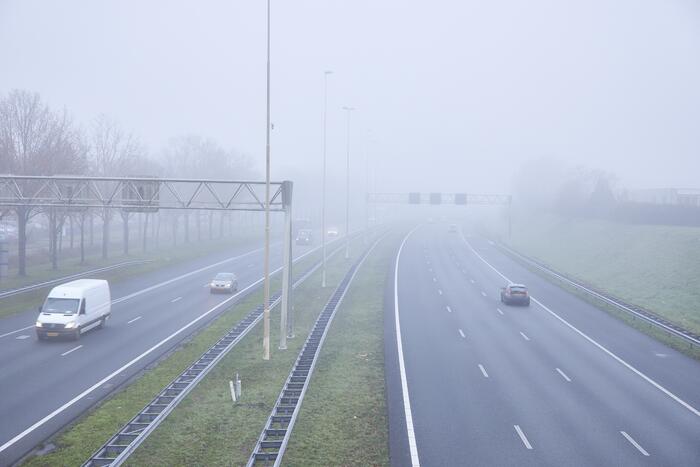 Dichte mistbanken in de Keistad