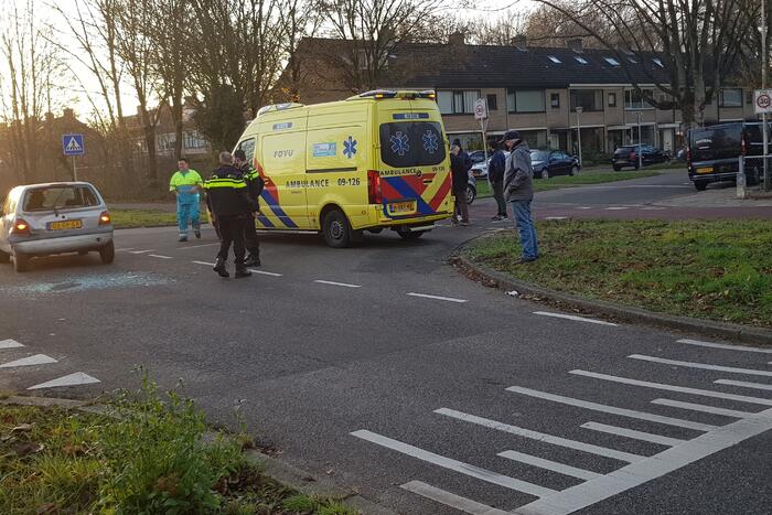 Flinke deuk door ongeval tussen bestelbus en personenauto