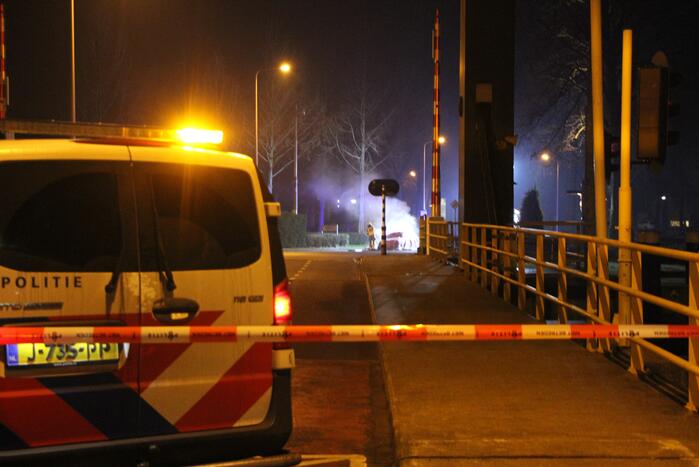 Auto verwoest door brand