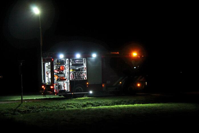 Gaslekkage langs doorgaande weg