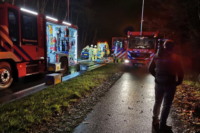 Gewonde bij ernstig ongeval met meerdere voertuigen