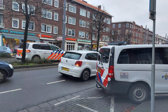 Politie aanwezig door overval op Wibra