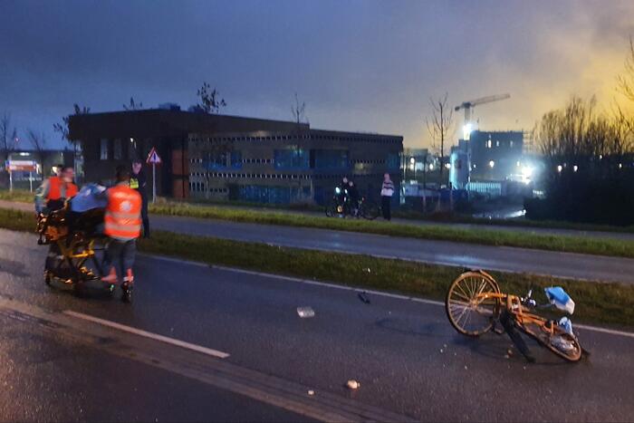 Fietser gewond bij aanrijding met auto