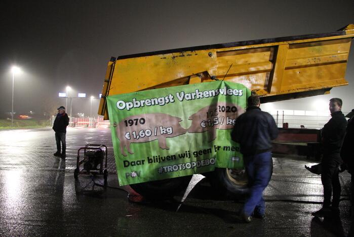 Boerenprotest Lidl Distributiecentrum