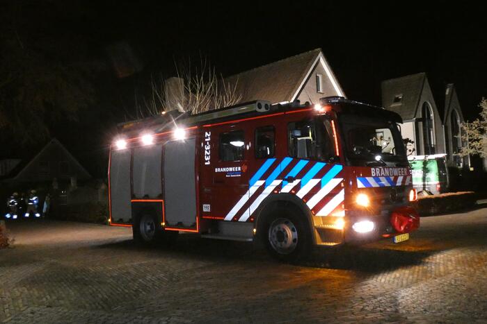 Schoorsteen geveegd na brand