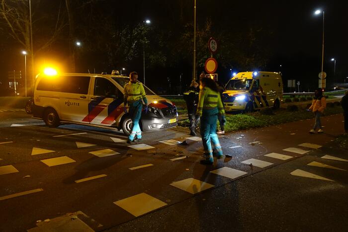Scooterrijder gewond bij botsing met auto