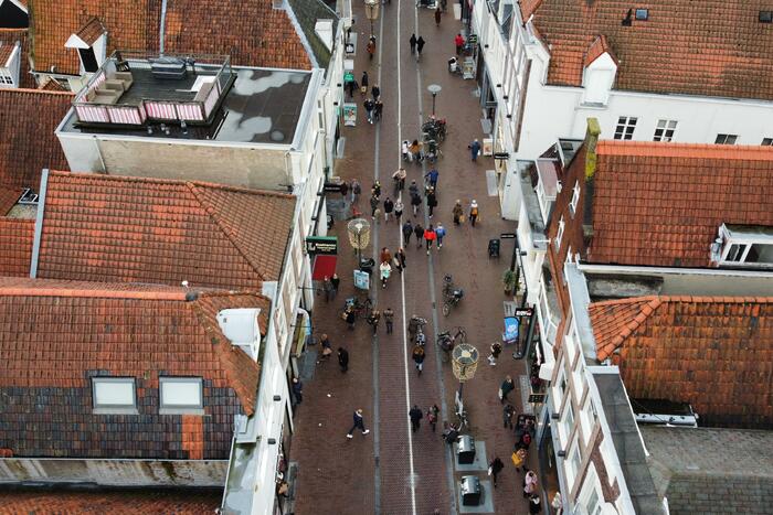 Enorme drukte in binnenstad na aankondiging sluiting winkels