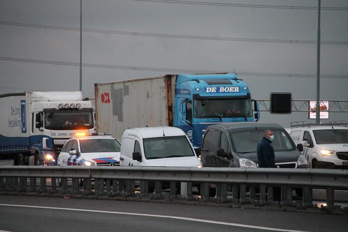 Flinke vertraging door aanrijding op snelweg