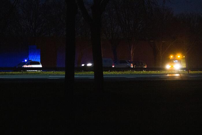 Oponthoud door aanrijding op snelweg