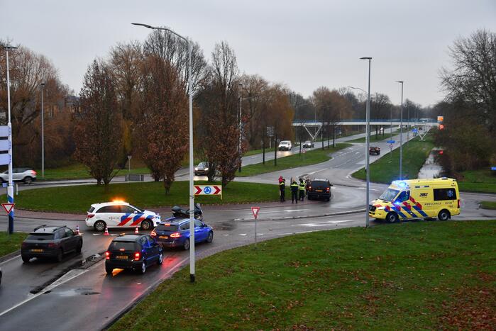Aanrijding tussen auto en motor
