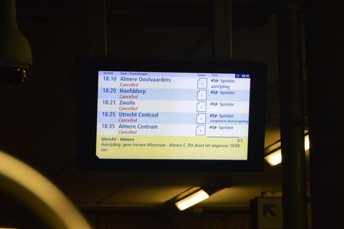 Treinverkeer ligt plat na aanrijding