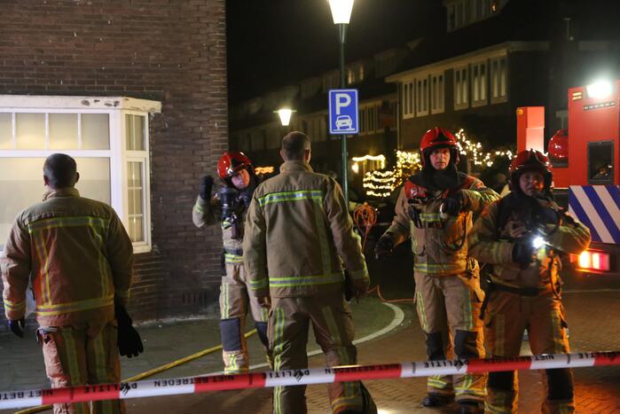 Veel rook bij brand in woning