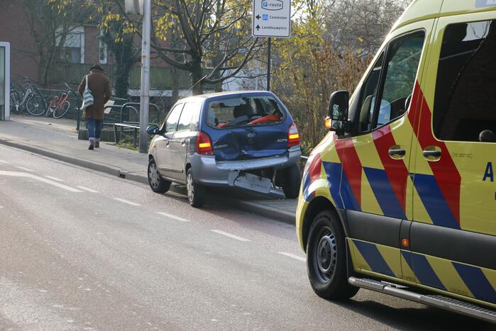 Schade na kop-staart aanrijding
