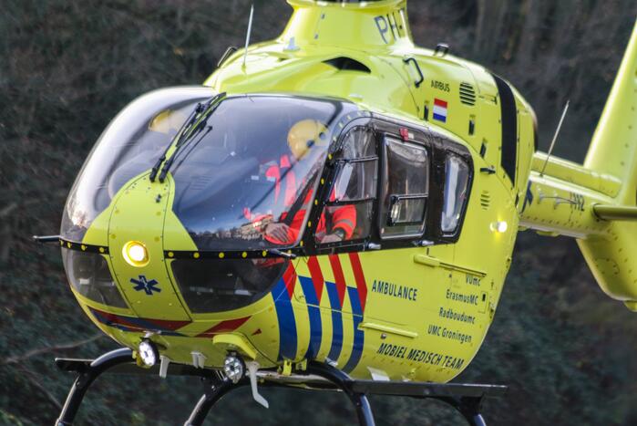 Traumahelikopter ingezet voor incident in woning