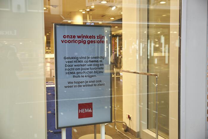 Hema-winkels voorlopig gesloten