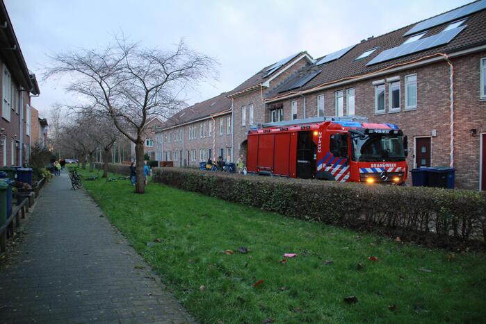Wasdroger in brand in woning