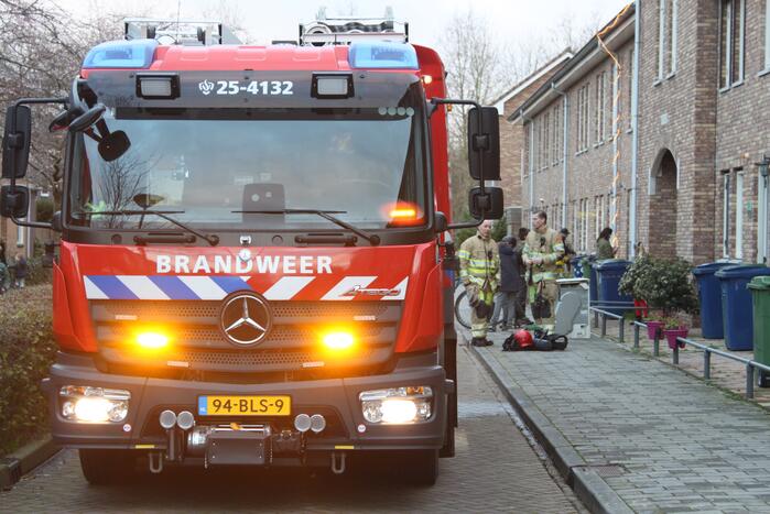 Wasdroger in brand in woning