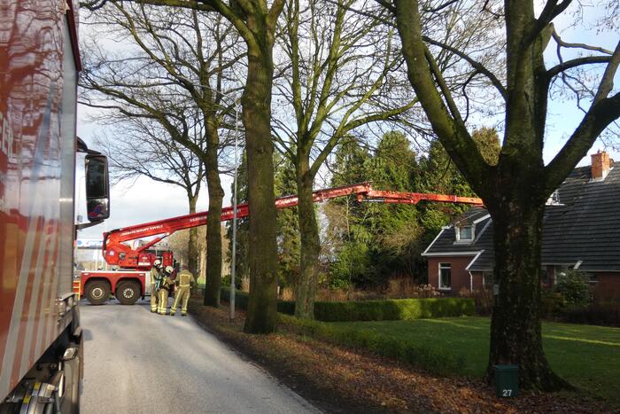 Flinke schoorsteenbrand bij woning