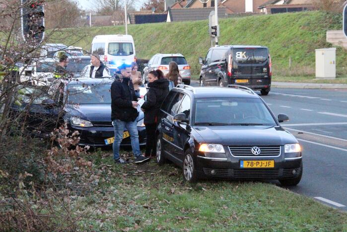 Schade na kop-staart aanrijding