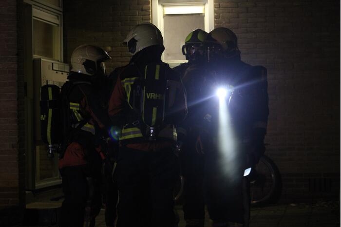 Brand in kelderbox van flat