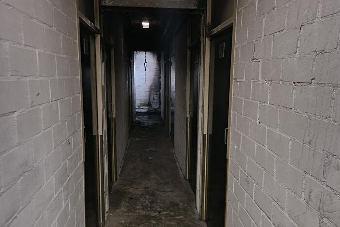 Brand in kelderbox van flat