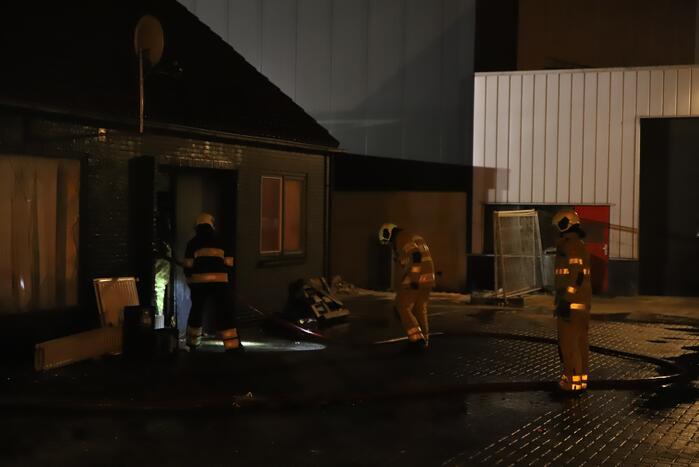 Flinke brand op zolder van woning