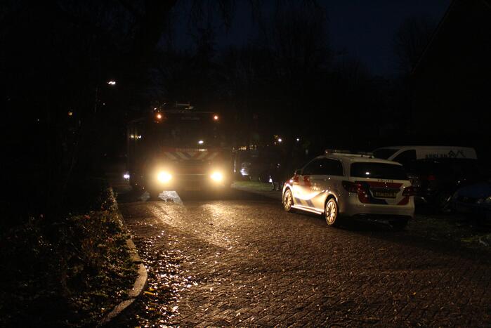 Veel bekijks bij brand in schoorsteen