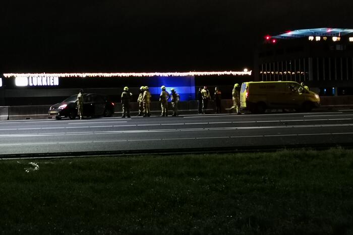 Rijbanen afgesloten na ongeval