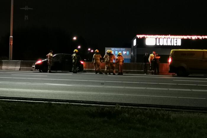 Rijbanen afgesloten na ongeval