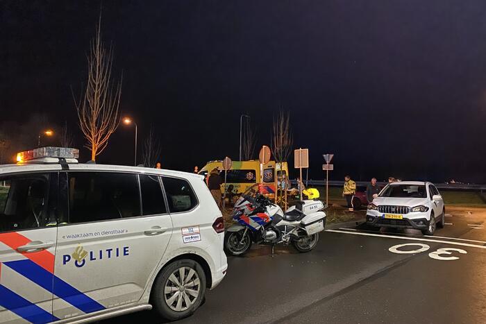 Fietser gewond bij aanrijding met auto