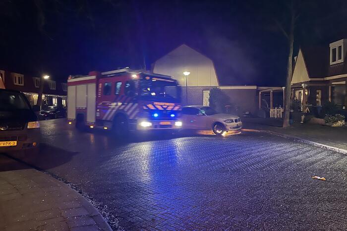 Auto loopt schade op door brand