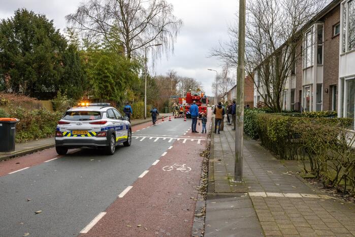 Veel bekijks bij schoorsteenbrand