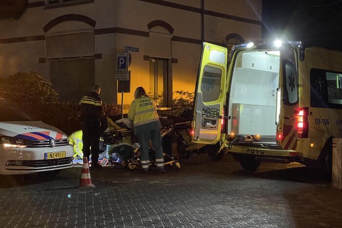 Voetganger met hond aangereden