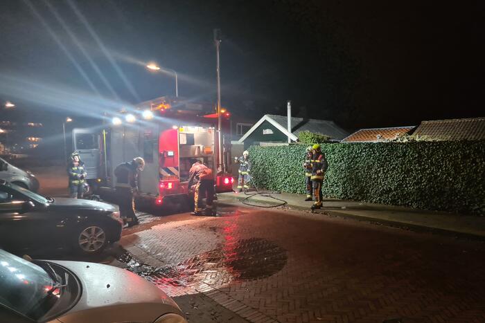 Brand in tuinhuis snel geblust