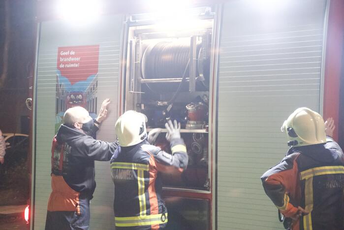 Brand in tuinhuis snel geblust